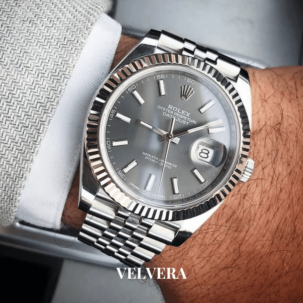 Montre Homme - Date just 41 Gris