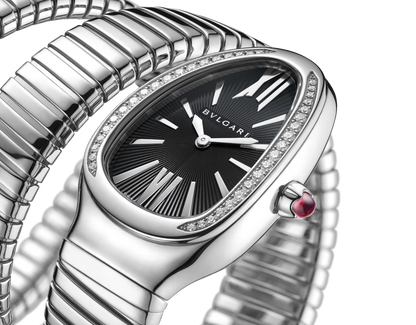 Serpenti Tubogas Montre argent-black