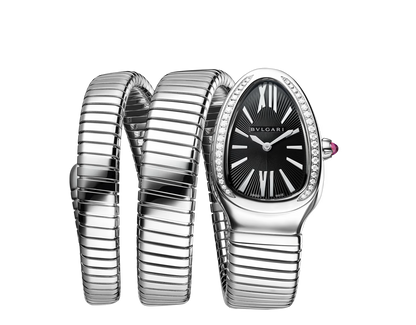 Serpenti Tubogas Montre argent-black