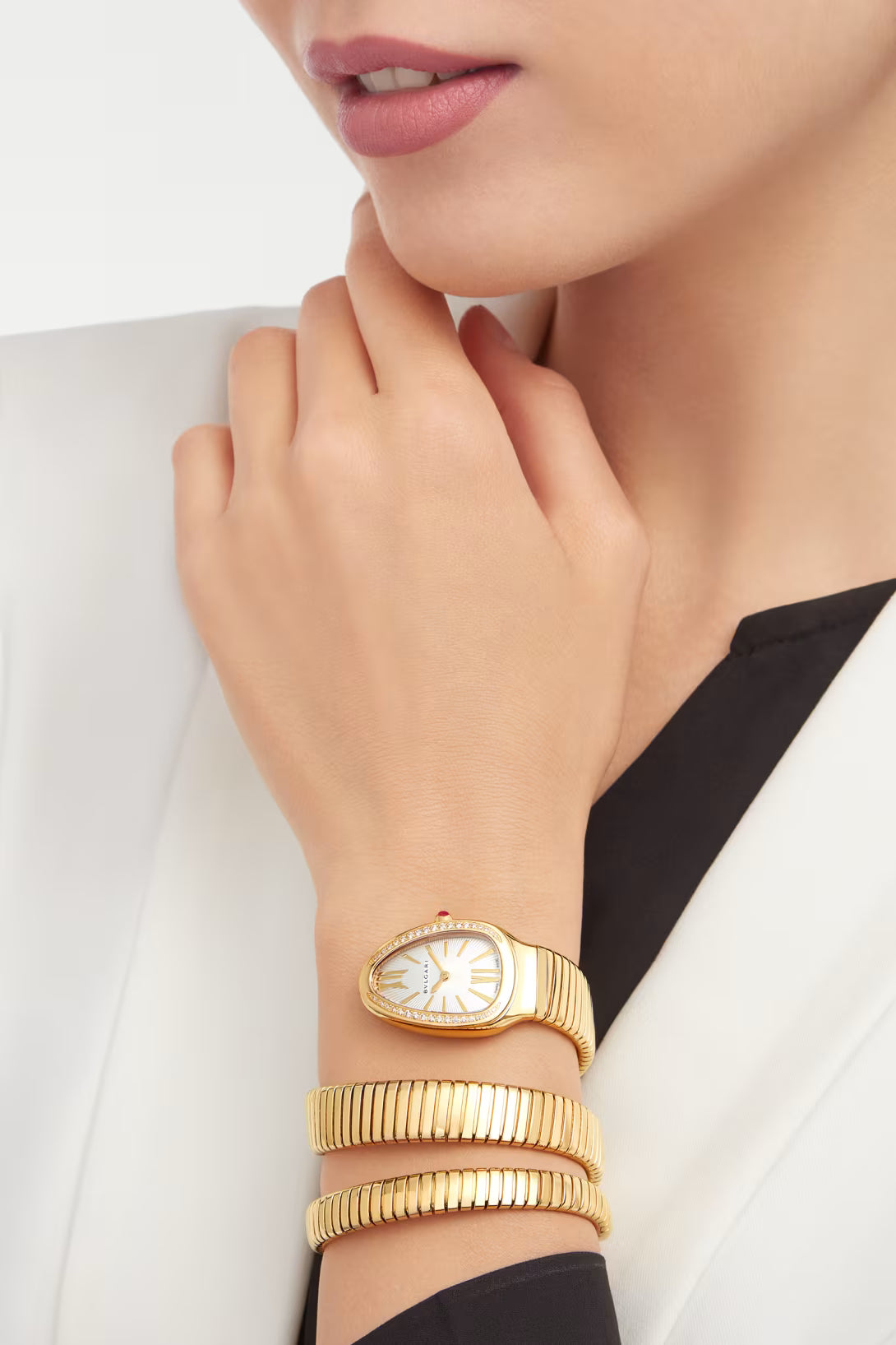 Serpenti Tubogas Montre or-white