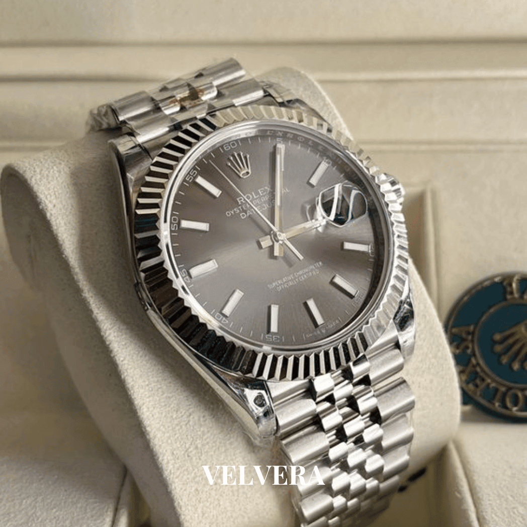 Montre Homme -  Date just 41 Gris