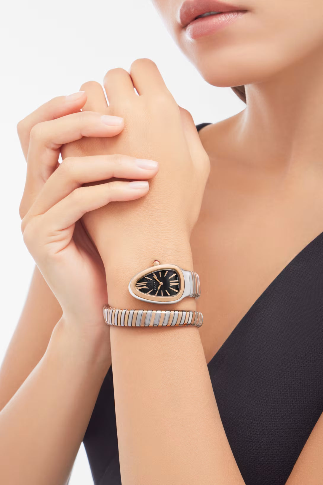 Serpenti Tubogas Montre arg-blck mini