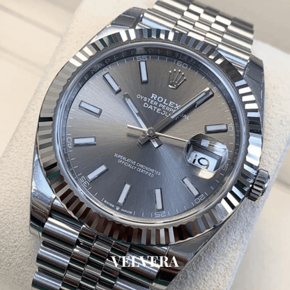 Montre Homme -  Date just 41 Gris