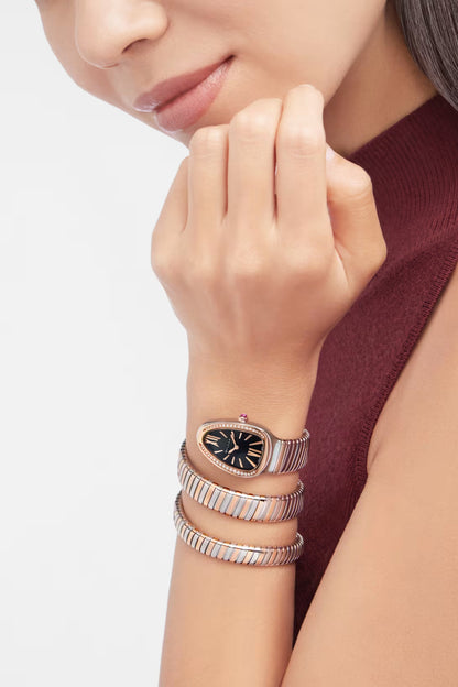 Serpenti Tubogas Montre arg-blck