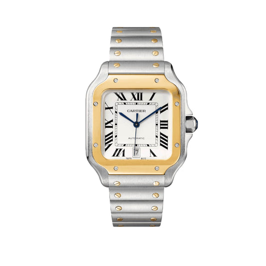 Montre Homme - Cart Santos Acier & Or