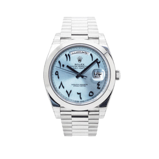 Montre Homme - Day-Date Arabic Blue Dial