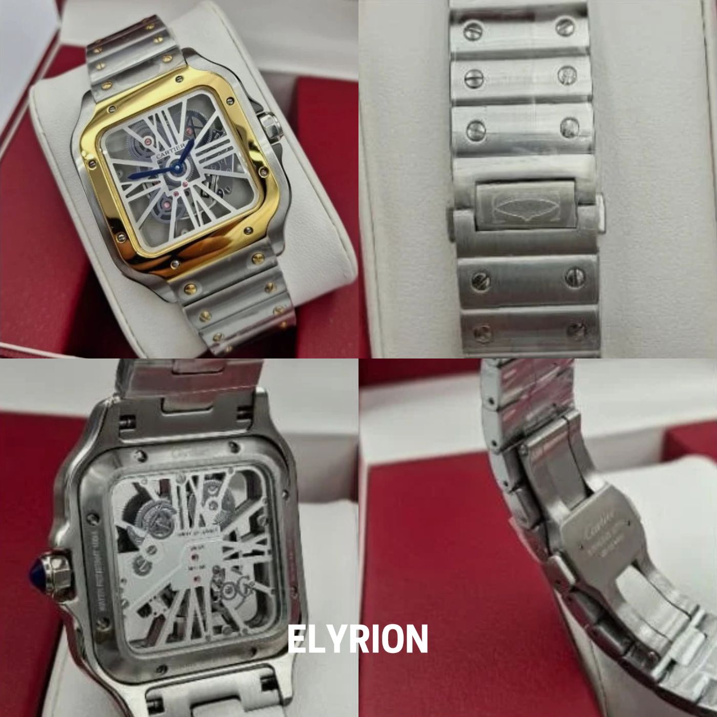 Cartier skeleton dore et argente