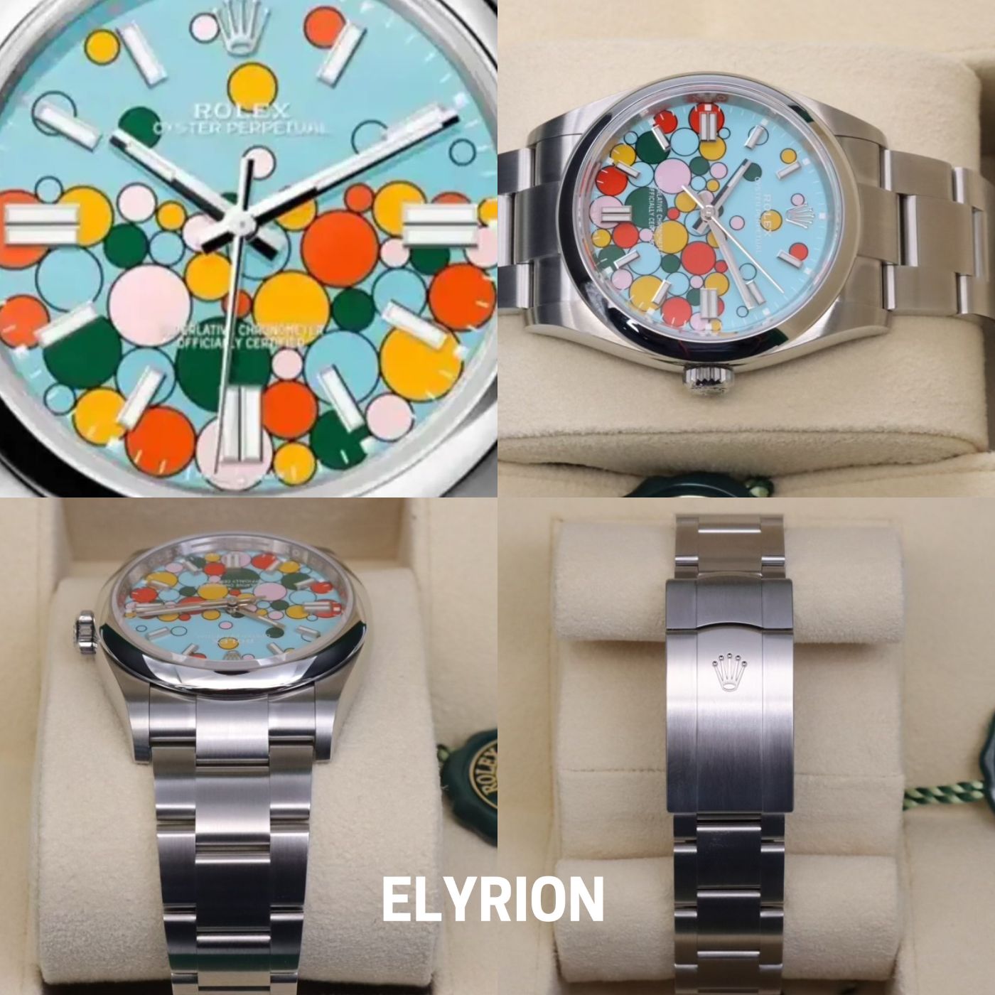 Rolex Datejust 41mm Tiffany Blue Celebration Dial Smooth Bezel 126300