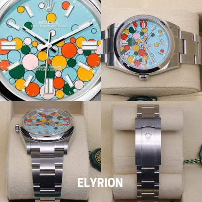 Rolex Datejust 41mm Tiffany Blue Celebration Dial Smooth Bezel 126300