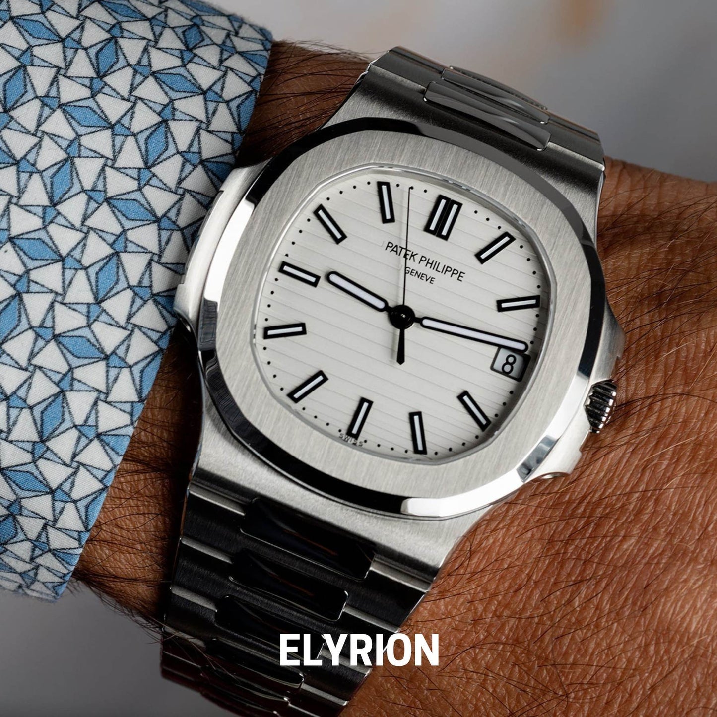 Montre Homme - Patek Nautilus Blanc