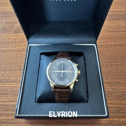 Montre Homme HB - Jet 1513281 Chronographe Marron