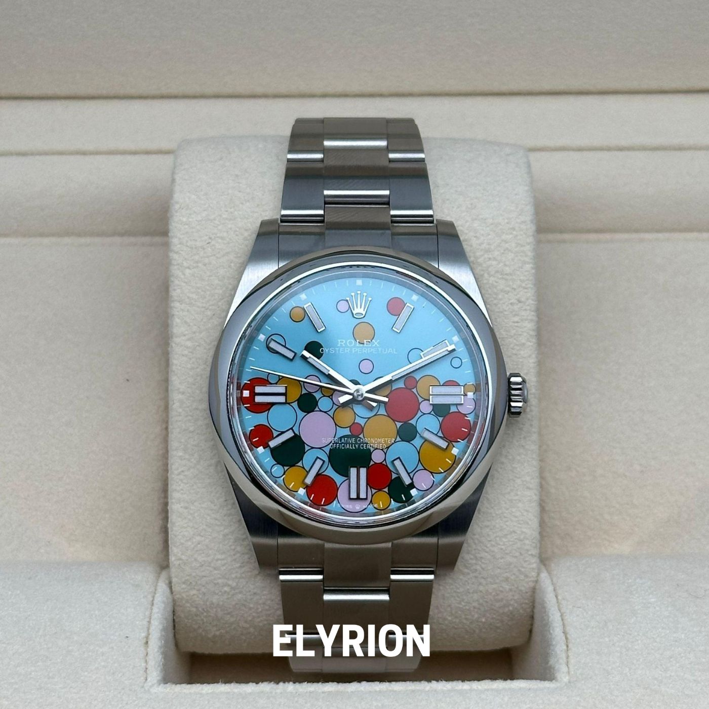 Rolex Datejust 41mm Tiffany Blue Celebration Dial Smooth Bezel 126300