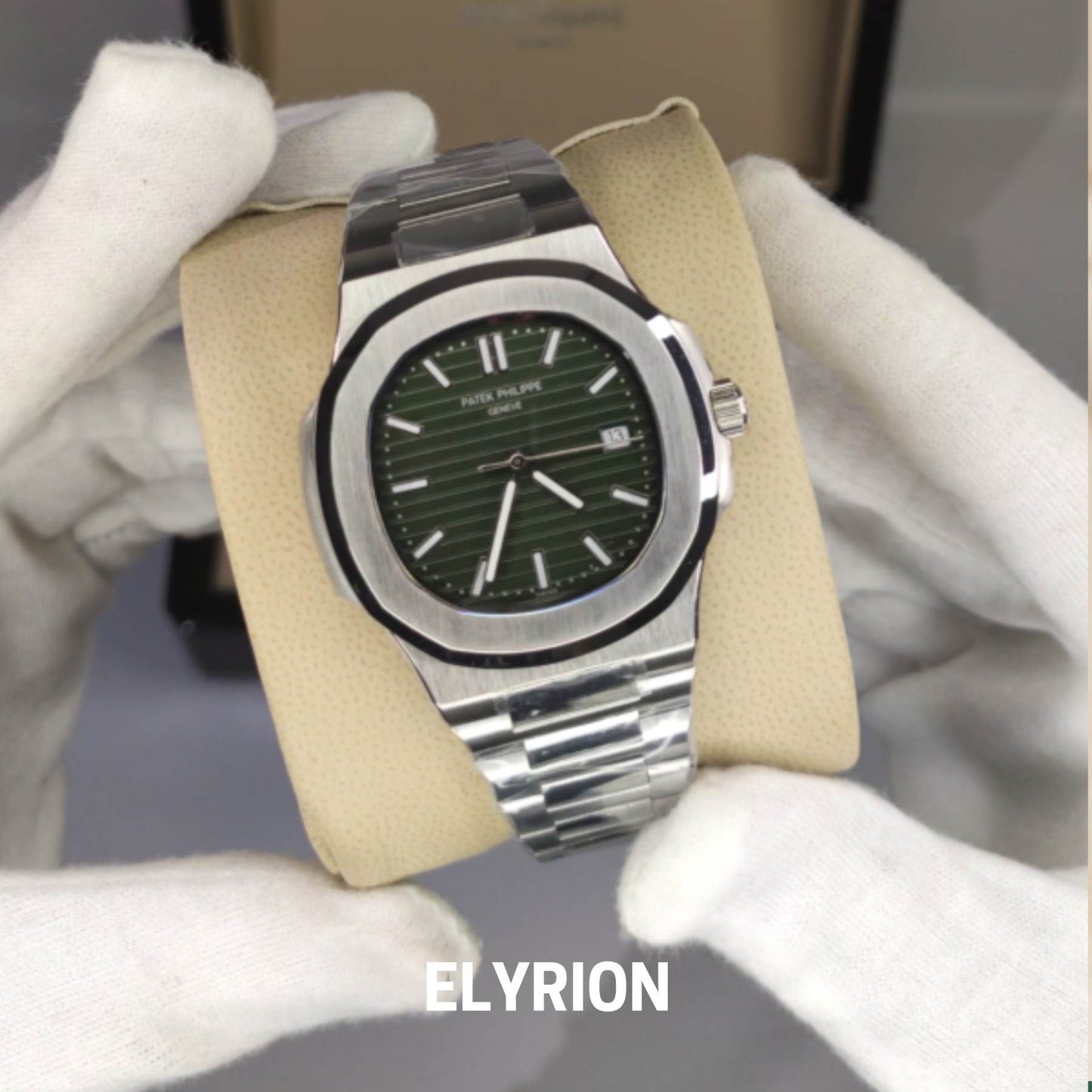 Montre Homme - Patek Nautilus Olive Green