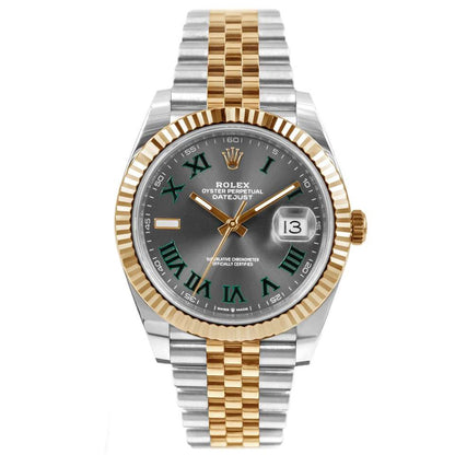 Montre-bracelet  Datejust 36 cadran romain vert ardoise