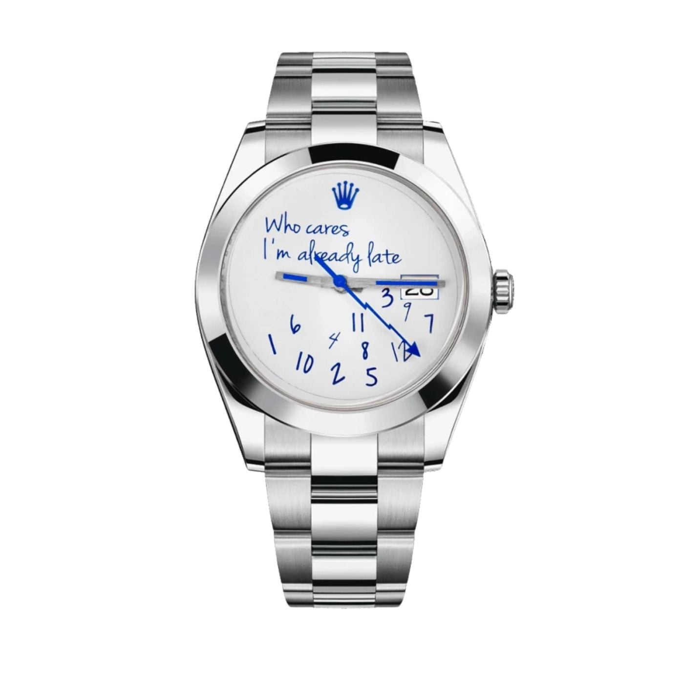 Rolex Datejust 41 „Who cares I‘m already late Dial