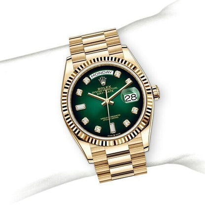 DAY DATE JAUNE/VERT
