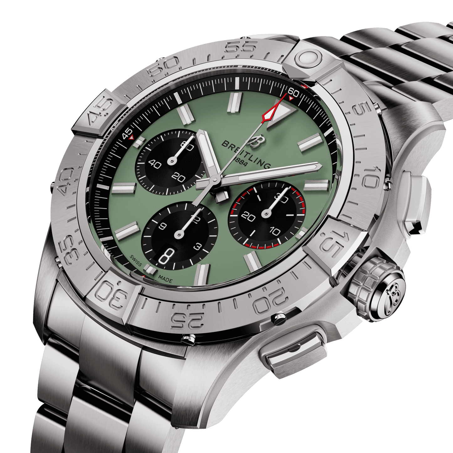 Montre Breitling Avenger B01 Chronograph automatique cadran vert