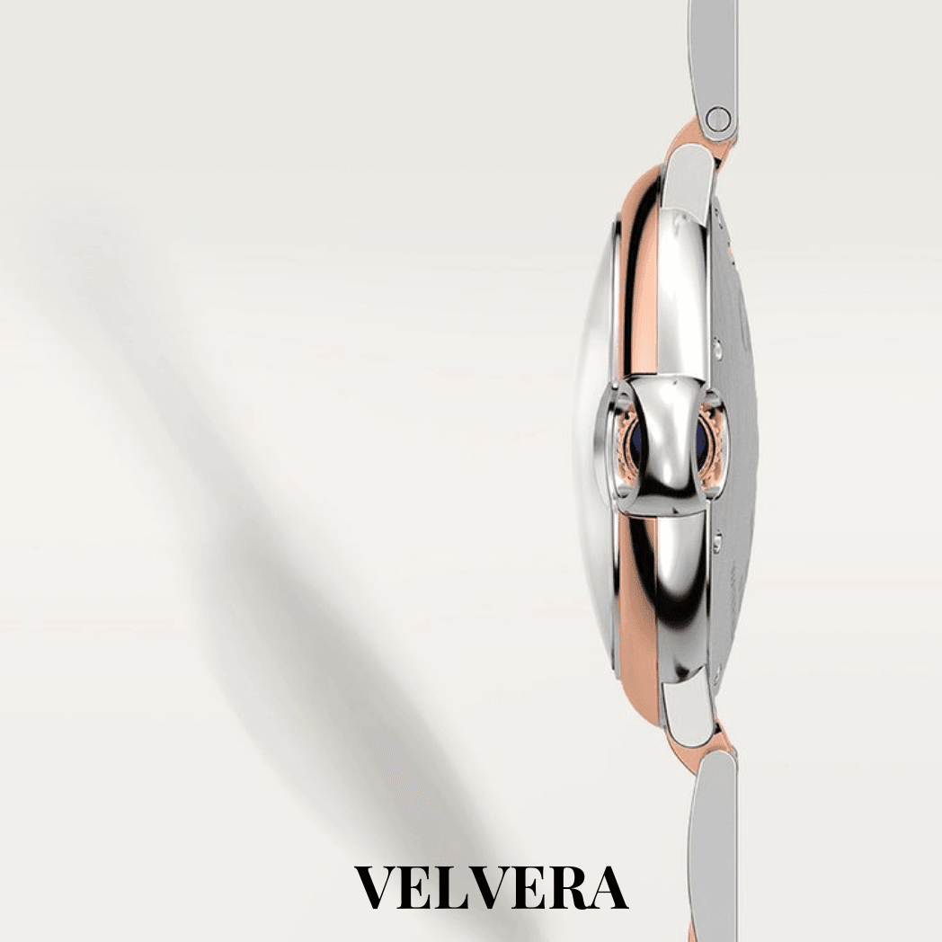 Montre Femme - Ballon Bleu Acier & Or Rosé