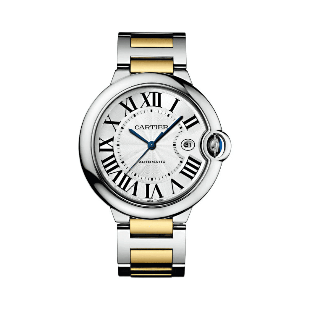 Montre Femme - Ballon Bleu Acier & Or