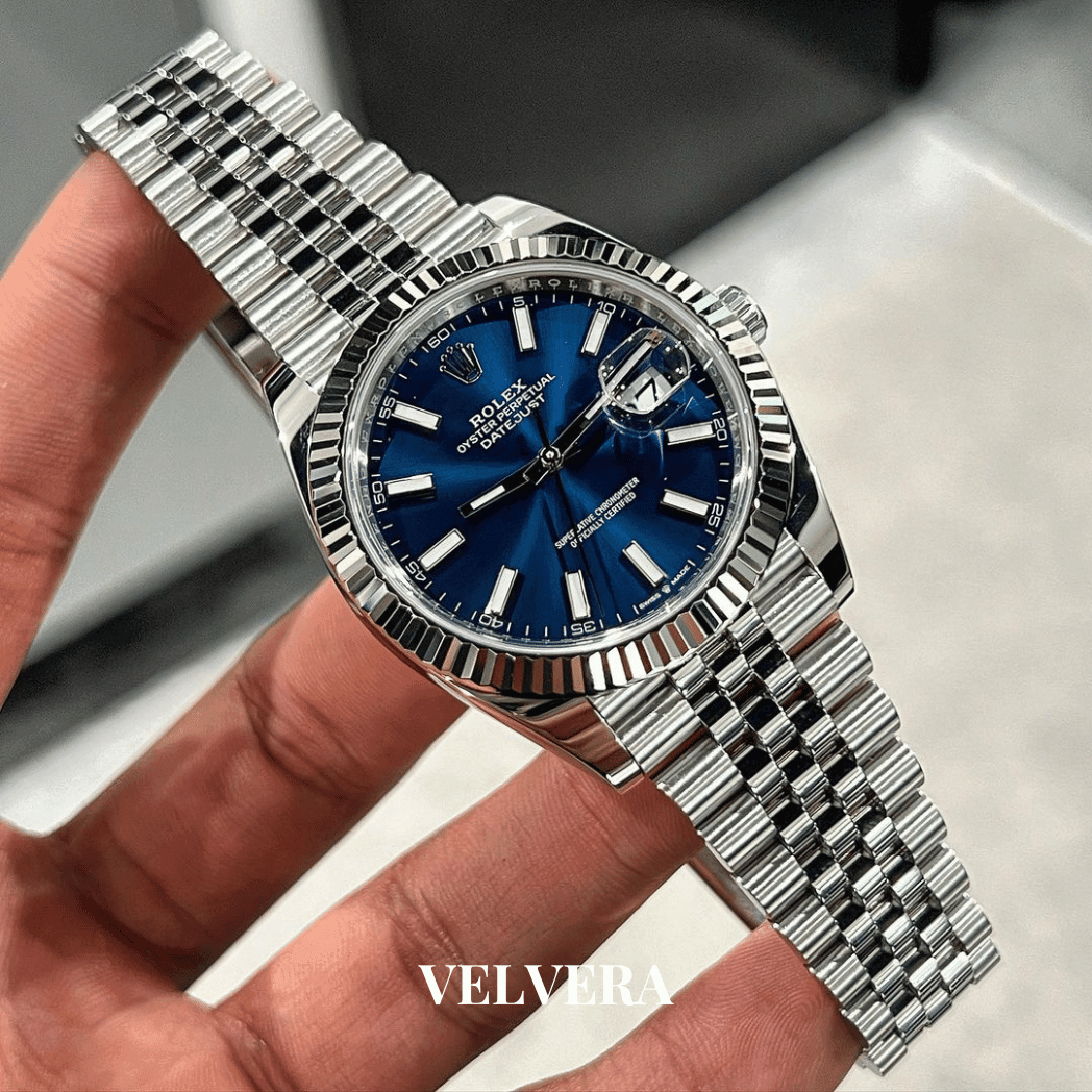 Montre homme - Date Just 41 Bleu