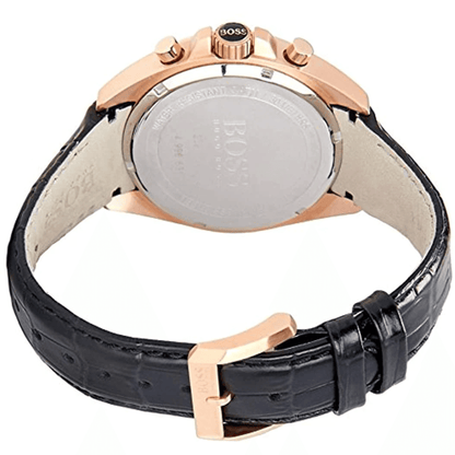 Montre Homme HB - 1513092 Chronographe en Cuir Noir