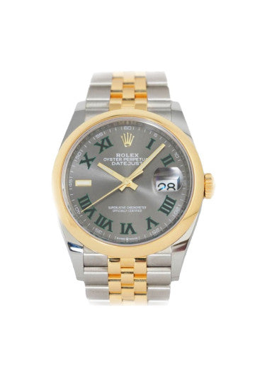 Montre-bracelet  Datejust 36 cadran romain vert ardoise