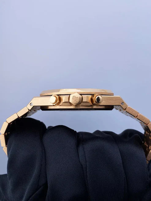 A.P ROYAL OAK CHRONOGRAPHE-JAUNE/NOIR