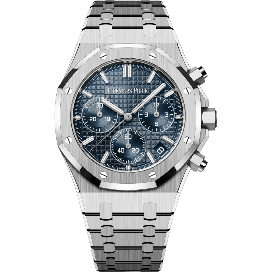 A.P ROYAL OAK CHRONOGRAPHE-GRIS/BLEU